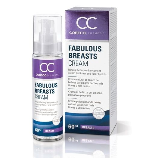 Crema seno COBECO CC FAVOLOSA, trattamento idratante e rassodante per il seno, confezione con tubo bianco e etichetta.