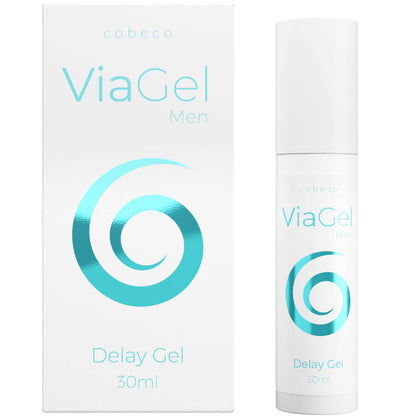 Gel ritardo COBECO VIAGEL per uomo, 30 ml, con confezione e etichetta visibile, realizzato da COBECO INTIMATE.