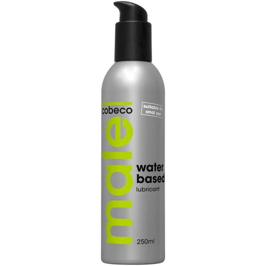 Lubrificante a base d'acqua COBECO MASCHIO, flacone da 250 ml, etichetta visibile, contenitore trasparente con liquido trasparente