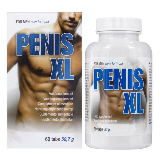 Capsule di COBECO PHARMA Penis XL per aumento del pene, confezione da 60 capsule, prodotto per il benessere maschile.