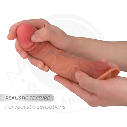 Dildo realistico Cock Miller con ventosa e telecomando, lunghezza 19,5 cm, dettagli realistici e funzione di vibrazione.