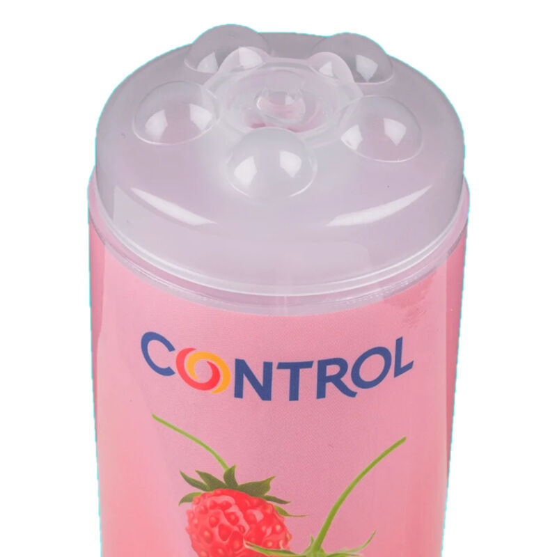Gel da massaggio 3 in 1 CONTROL LUBES Frutti di Bosco, 200 ml, con texture morbida e profumo fruttato.