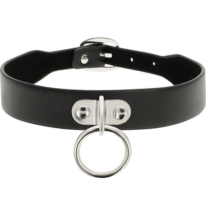 Collana in pelle vegana Coquette Chic Desire, accessorio fetish per donna, con dettagli eleganti e stile sofisticato.