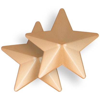 Coprite capezzo a stella Coquette Accessories, design elegante con stelle, in tessuto nero, per accessori moda femminili.