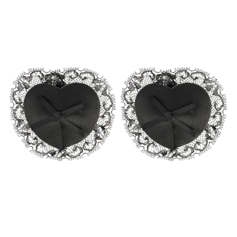 Copri capezzoli in pizzo nero Coquette Chic Desire, elegante accessorio di lingerie femminile.