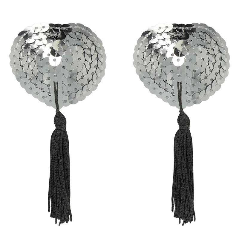 Capezzoli copri con dettaglio argentato, prodotto Coquette Accessories Coquette Chic Desire, elegante e discreto.