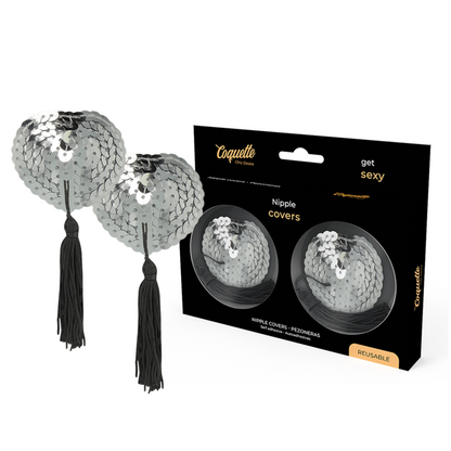 Coprite capezzoli Coquette Chic Desire in argento, accessori moda con dettagli eleganti e raffinati.