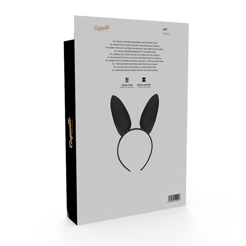 Fascia con orecchie di coniglio Coquette Accessories, accessorio di moda elegante e femminile per capelli e orecchie di coniglio