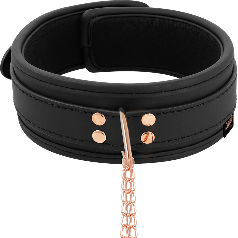 Collana con pinza per capezzoli Coquette Chic Desire, fantasia con fodera in neoprene, accessorio di lingerie elegante.