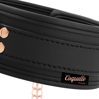 Collana con pinza per capezzoli Coquette Fantasy, fantasia con fodera in neoprene, design elegante e originale.