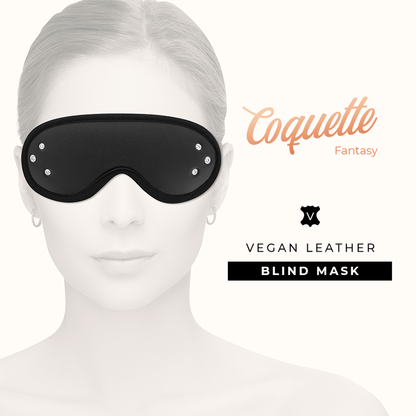 Maschera fantasia vegana Coquette Chic Desire in pelle con fodera in neoprene, stile elegante e moderno.