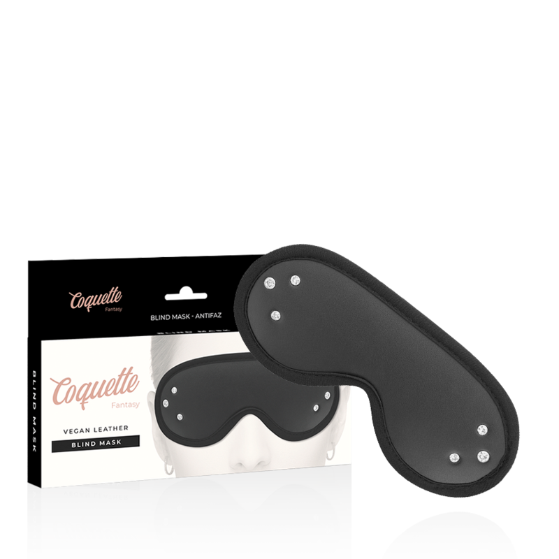 Maschera fantasia vegana in pelle Coquette Fantasy con fodera in neoprene, design elegante e dettagli raffinati.