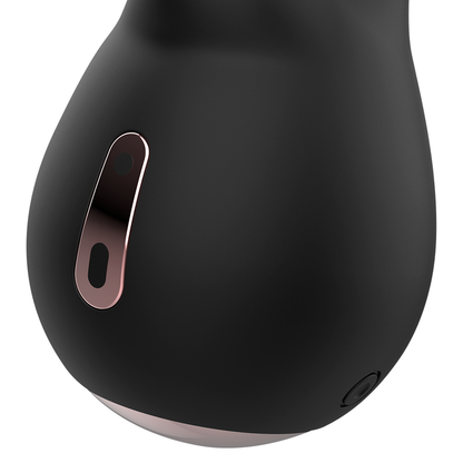 Stimolatore clitorideo Coquette Chic Desire nero e oro, con design elegante e dettagli raffinati, prodotto da Coquette Toys.