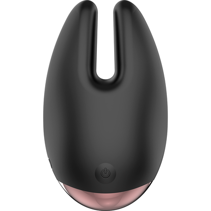 Stimolatore clitoride nero e oro Coquette Chic Desire di Coquette Toys, design elegante e forma ergonomica.