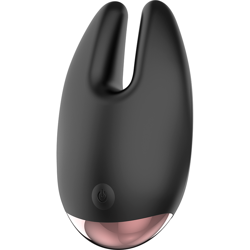 Stimolatore clitoride COQUETTE CHIC DESIRE di COQUETTE TOYS in nero e oro, con design elegante e superficie liscia.