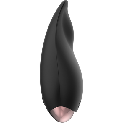 Stimolatore clitoridea Coquette Chic Desire nero e oro di Coquette Toys, con design elegante e dettagli raffinati.