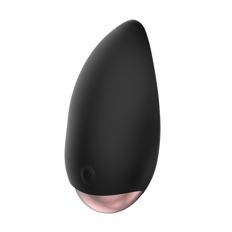 Stimolatore clitoride Coquette Chic Desire nero e oro di Coquette Toys, con design elegante e superficie liscia.