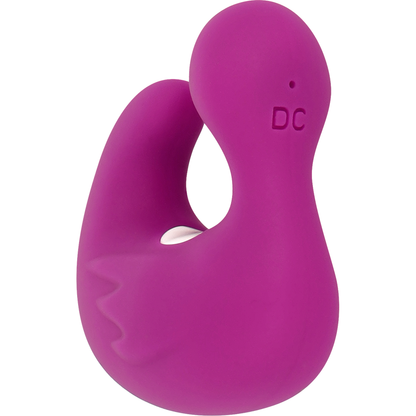 CoverMe DuckyMania stimolante anatra ricaricabile in silicone, con dita per massaggi e stimolazione sensoriale.