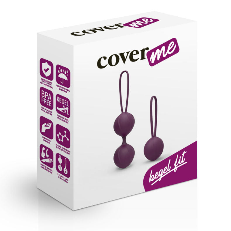 Trainer pelvico lilla COVERME, dispositivo per esercizi Kegel, visibile in primo piano sull'immagine.