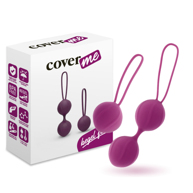 Trainer pelvico COVERME Kegel lilla, dispositivo per esercizi di rafforzamento del pavimento pelvico, con design compatto e colorato.
