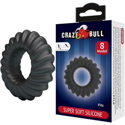 Anello in silicone Crazy Bull Fitz Modello 8, accessorio colorato e flessibile dal design moderno e confortevole.