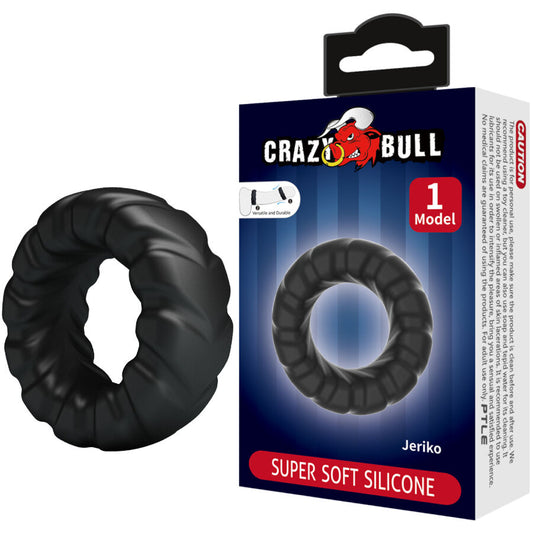 Anello in silicone Crazy Bull Jeriko Modello 1, design colorato e resistente, visibile in primo piano.