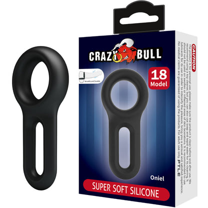Anello in silicone Crazy Bull modello 18 con design oniel, resistente e colorato, visibile in primo piano.