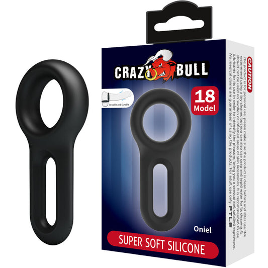 Anello in silicone Crazy Bull modello 18 con design oniel, resistente e colorato, visibile in primo piano.
