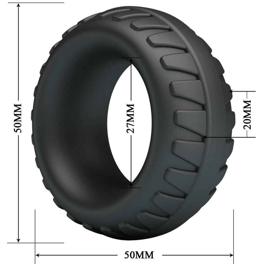 Anello in silicone CRAZY BULL Dilson Modello 3, design colorato e flessibile, visibile in primo piano nell'immagine.