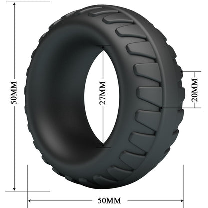 Anello in silicone CRAZY BULL Dilson Modello 3, design colorato e flessibile, visibile in primo piano nell'immagine.