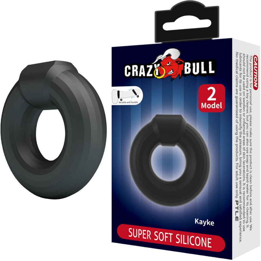 Anello in silicone Crazy Bull Kayke Modello 2, accessorio colorato e flessibile, mostrato in primo piano.