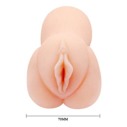 Masturbatore a forma di bella vagina della marca CRAZY BULL, dettagli realistici e texture in silicone.