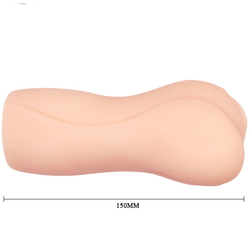 Masturbatore Crazy Bull a forma di bella vagina, realistico e dettagliato, in silicone per un'esperienza di piacere intensa.