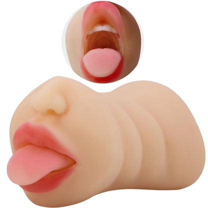 Masturbatore a forma di Sarah con doppia entrata, marca Crazy Bull, in silicone realistico e dettagliato per stimolazione.