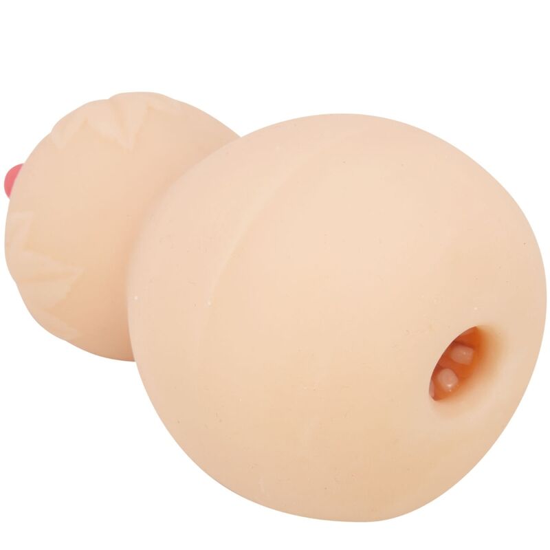 Masturbatore a forma di seno Calabash di Crazy Bull, morbido e realistico, con dettagli realistici per un'esperienza sensoriale.