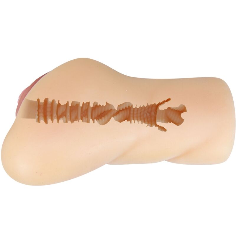 Mastubatore a forma di vagina di Eliana di CRAZY BULL, silicone realistico e dettagliato, ideale per uso erotico e pratiche intime.