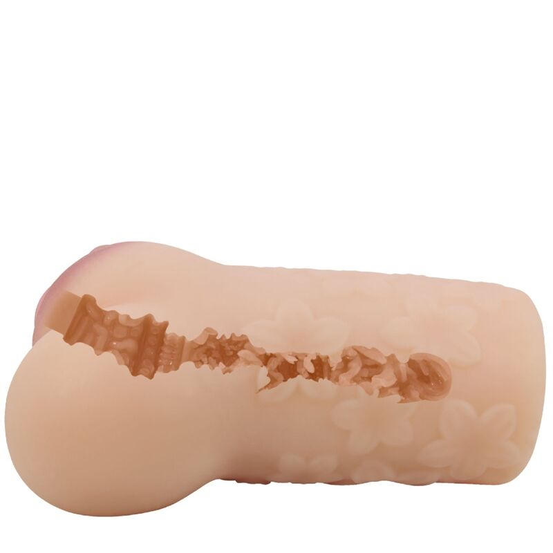 Masturbatore a forma di vagina scarlatto di CRAZY BULL, morbido e dettagliato, ideale per piacere personale.