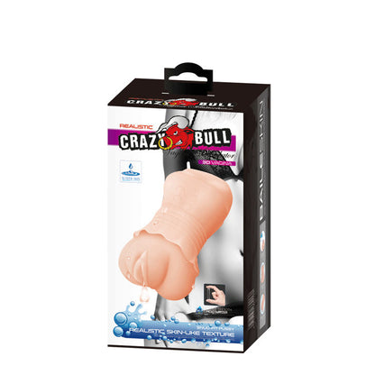 Masturbatore Crazy Bull in pelle acqua modello Vagina 2, dettaglio interno realistico e morbido, per piacere personale.