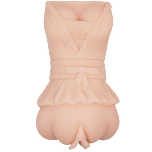 Masturbatore vagina Crazy Bull con pelle acquatica e proiettili vibranti, dettagli realistici e texture morbida.