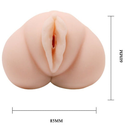 Masturbador vagina CRAZY BULL con pelle acquata e proiettili vibranti, dettagli realistici e morbidi per un'esperienza sensoriale