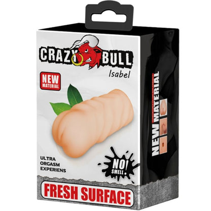 Masturbatore Crazy Bull Isabel con vagina, lunghezza 13,5 cm, silicone realistico e dettagliato, prodotto per piacere personale