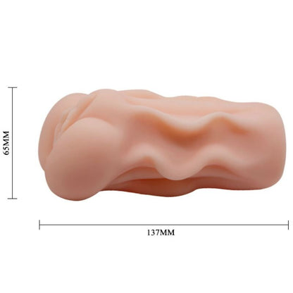Masturbatore Crazy Bull Linda Vagina, 13,7 cm, con dettagli realistici, in silicone morbido e di alta qualità.