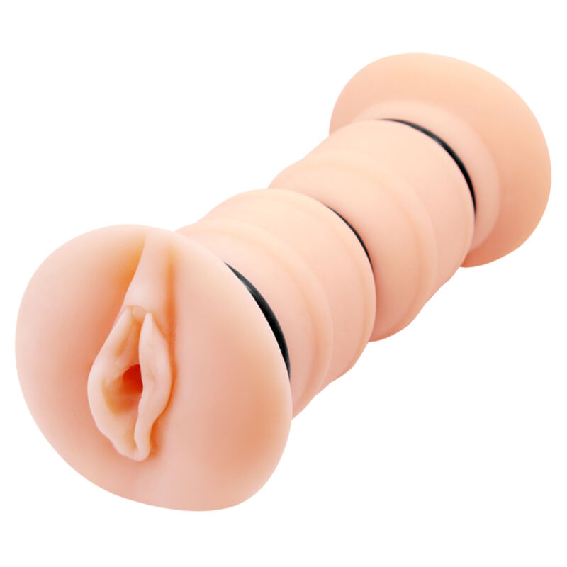 Masturbatore vaginale doppio CRAZY BULL Emma, realistico e dettagliato, con design anatomico per un'esperienza naturale.