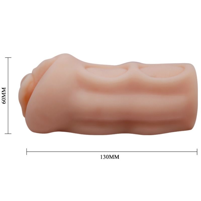 Masturbatore vagina Crazy Bull Lillian di 13 cm, silicone realistico, dettagli naturali, per piacere intimo.