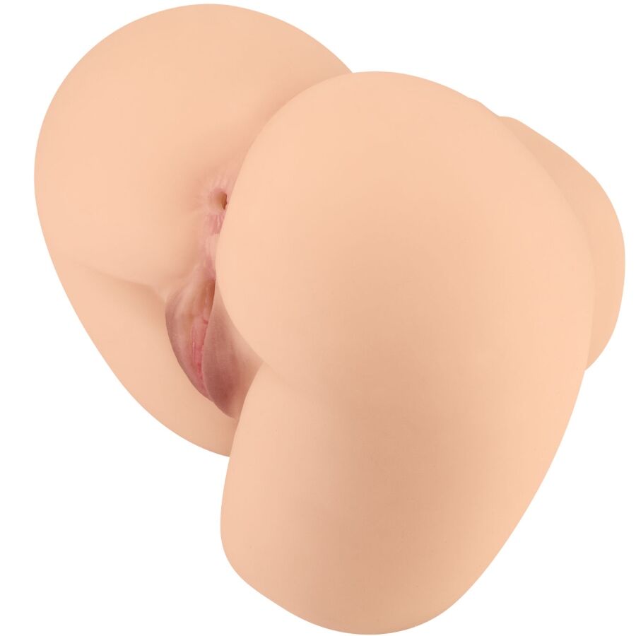 Posterior rolonda Crazy Bull con vagina e ano naturali, realistici e dettagliati, modello di sex toy realistico e di alta qualità.