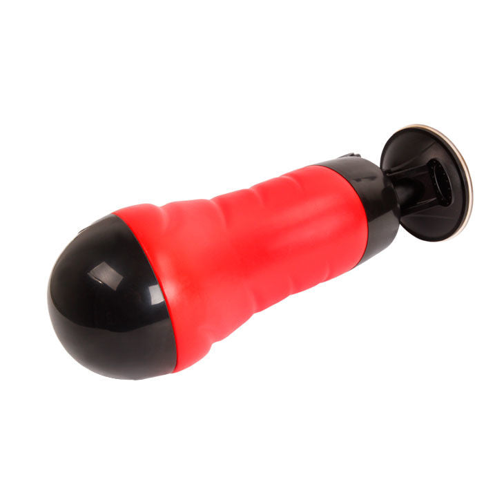 Masturbatore Crazy Bull Vagina con base e suoni, modello realistico in silicone per uso intimo.