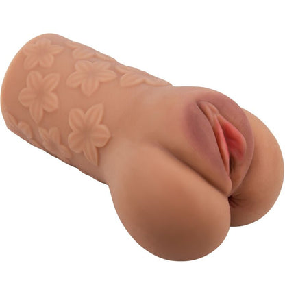 Sesso orale e anale con design scarlatto e fiori carne, dildo realistico CRAZY BULL, morbido e dettagliato.