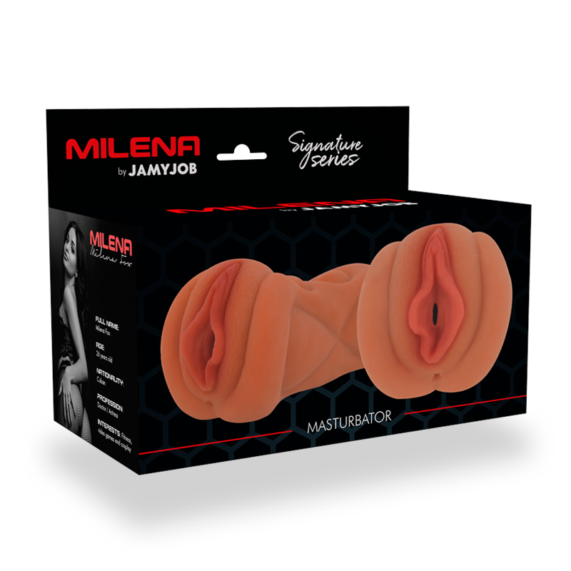 Masturbatore vagina Milena della linea Jamyjob Signature di Cyber Girls, dettagli realistici e morbidi, per piacere intimo femminile