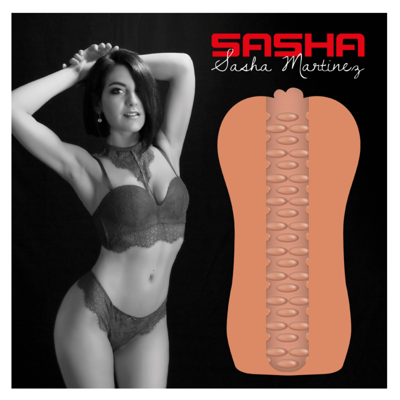 Masturbatore vagina Sasha del marchio Cyber Girls by JamyJob, dettaglio realistico e morbido, per uso intimo e personale.