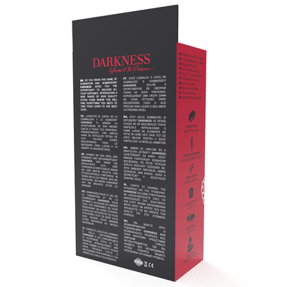 Collana per postura Darkness Bondage con catena in pelle, progettata per comfort e supporto posturale.